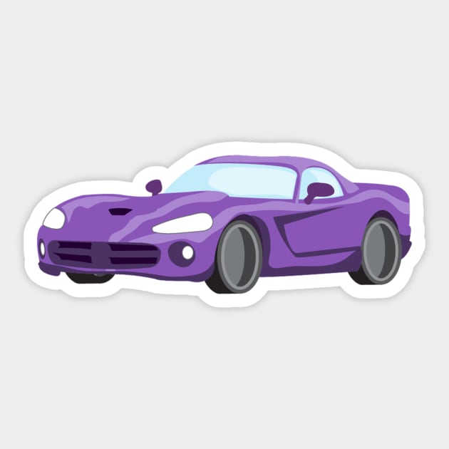 Cars Purple One Sticker by Socity Shop